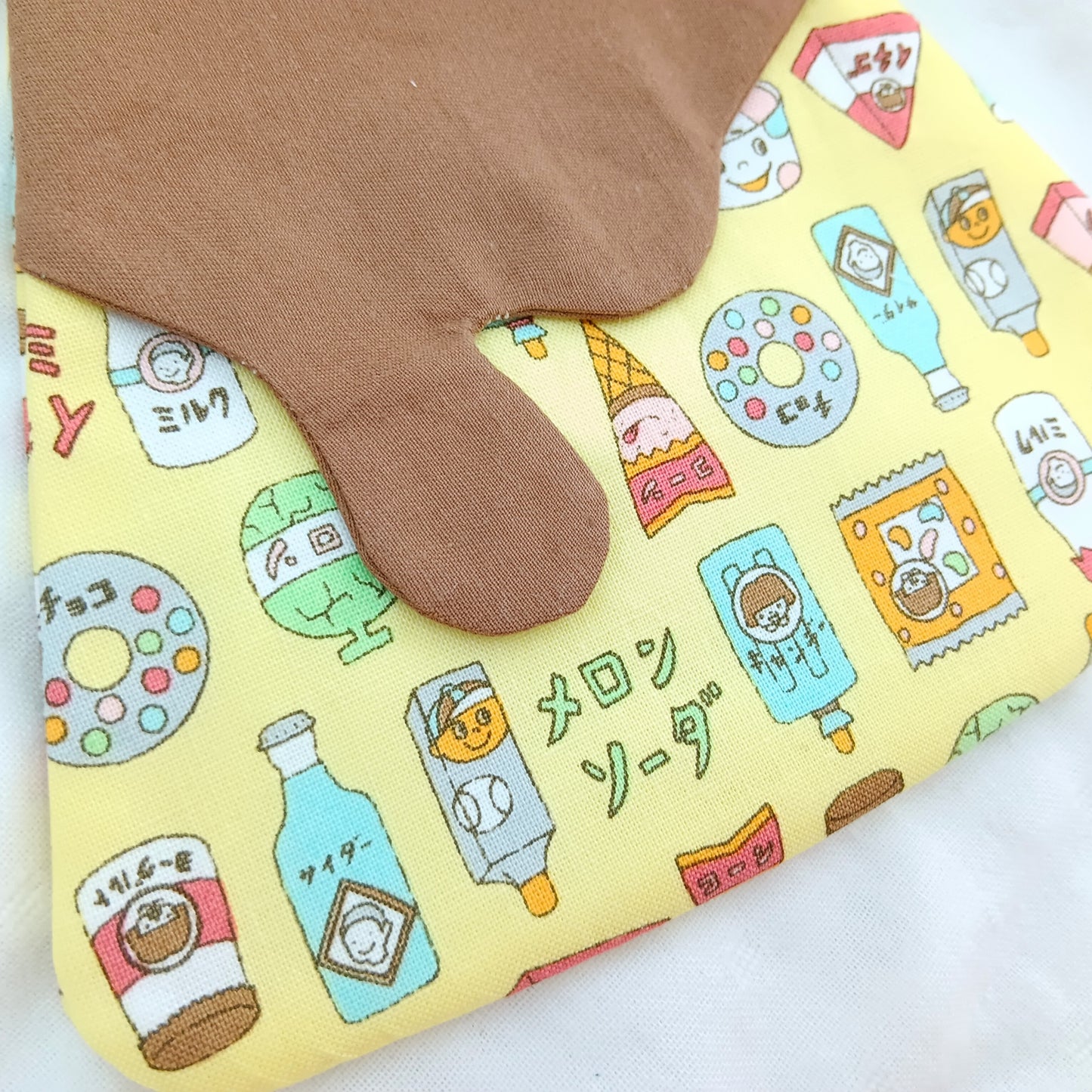 日式甜品。雙面純棉手帕 / 附夾手帕 (可繡名字)