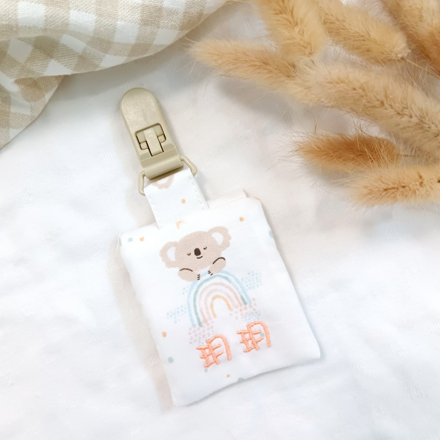 星月無尾熊。平安符袋 (可繡名字)