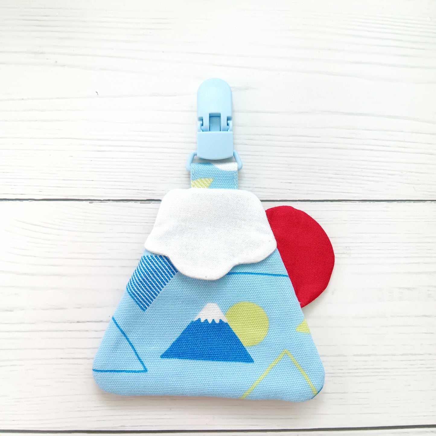 和風富士山。平安符袋 (可繡名字)