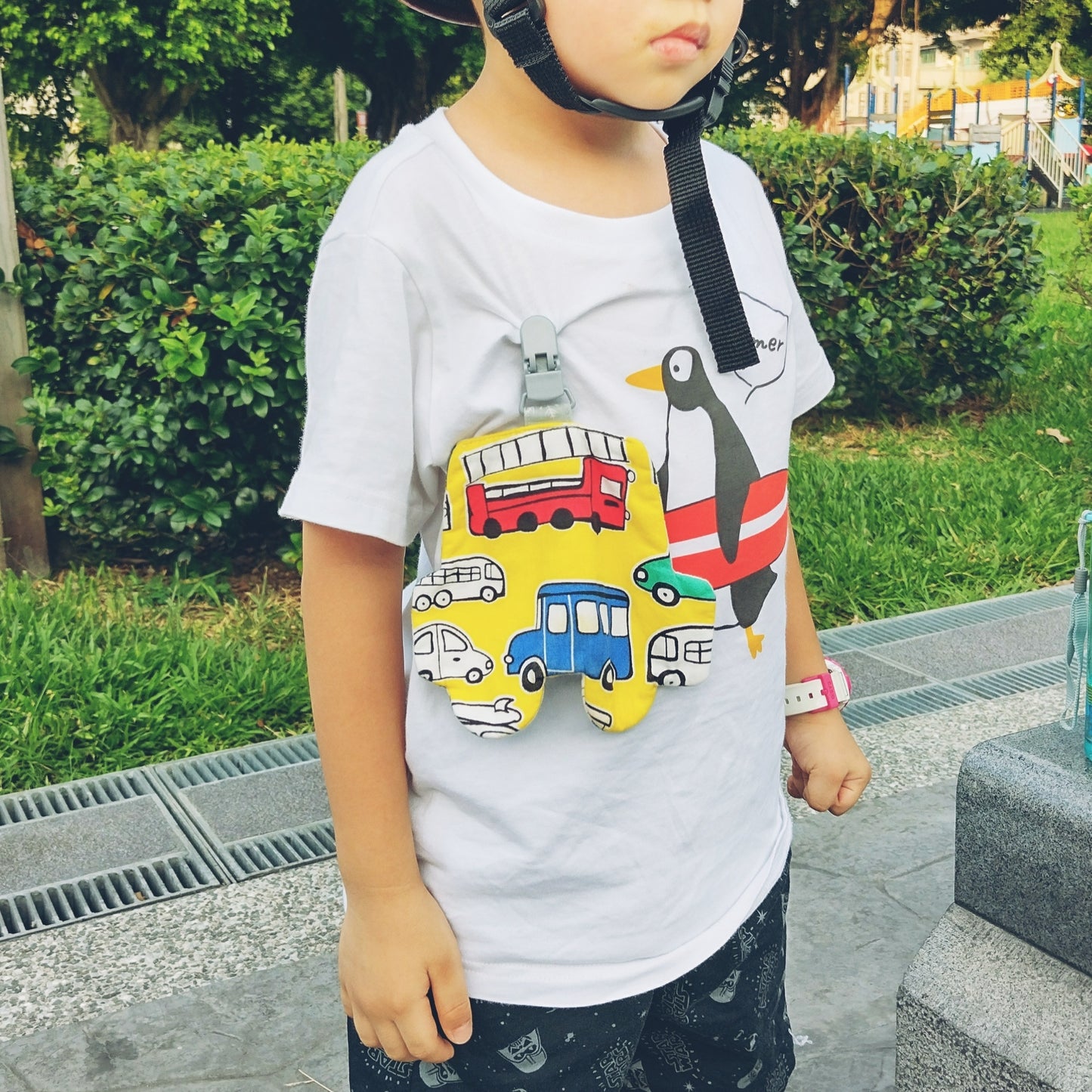 都是車車-9款可選。車子造型雙面純棉手帕 / 附夾手帕 (可繡名字)
