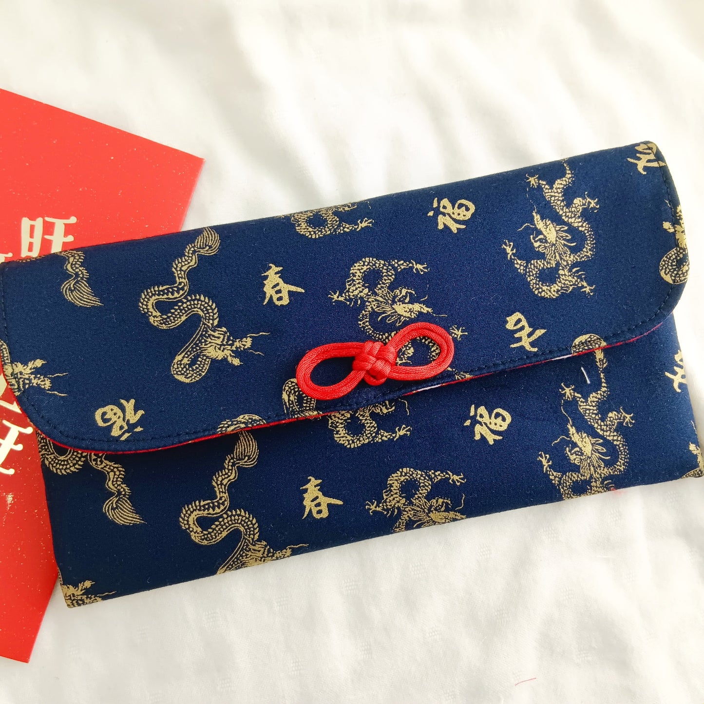 40+款可選。財到。免費繡名字。布紅包袋 / 布存摺袋