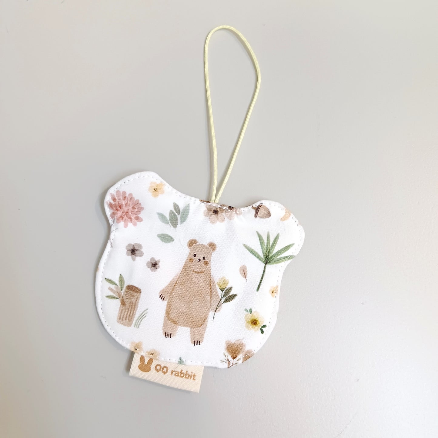 附姓名吊牌。花草動物。幼兒園小學適用 可機洗束口便當袋 餐袋