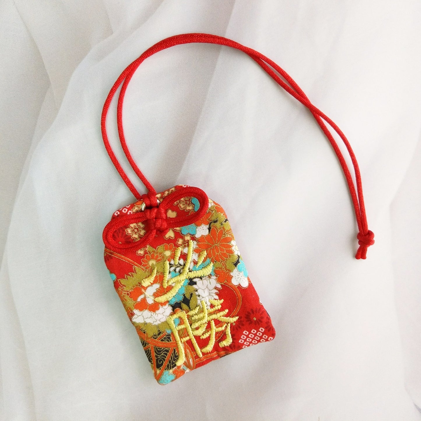 【可客製祝福】花開富貴。御守款平安符袋 (可繡名字)