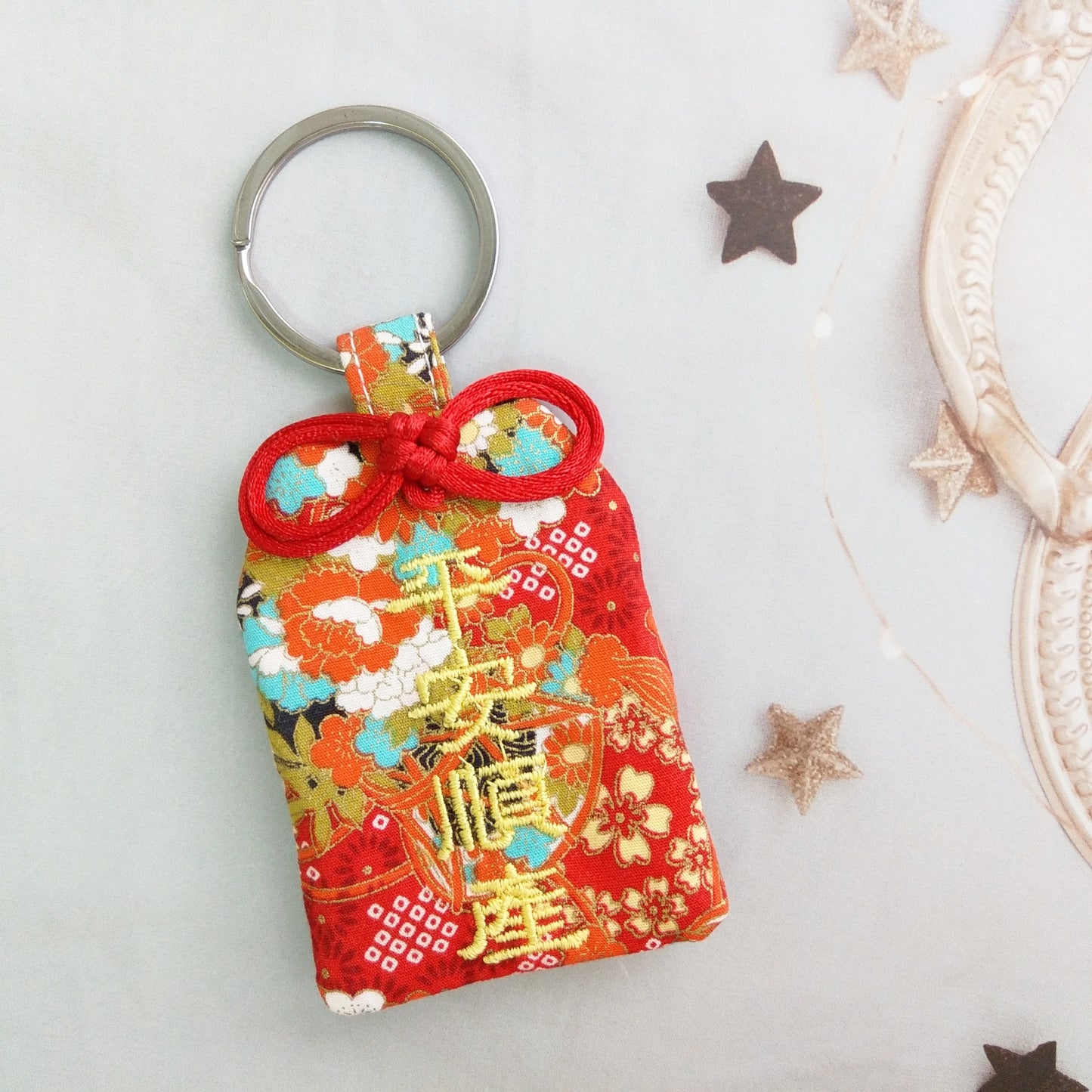【可客製祝福】花開富貴。御守款平安符袋 (可繡名字)